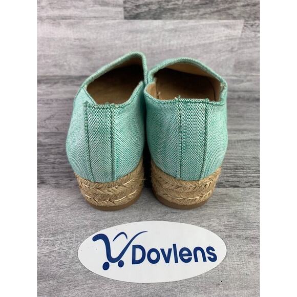 Naturalizer Womens Size 8.5M Aqua Canvas Espadrille Slip-On Shoes - Picture 3 of 5